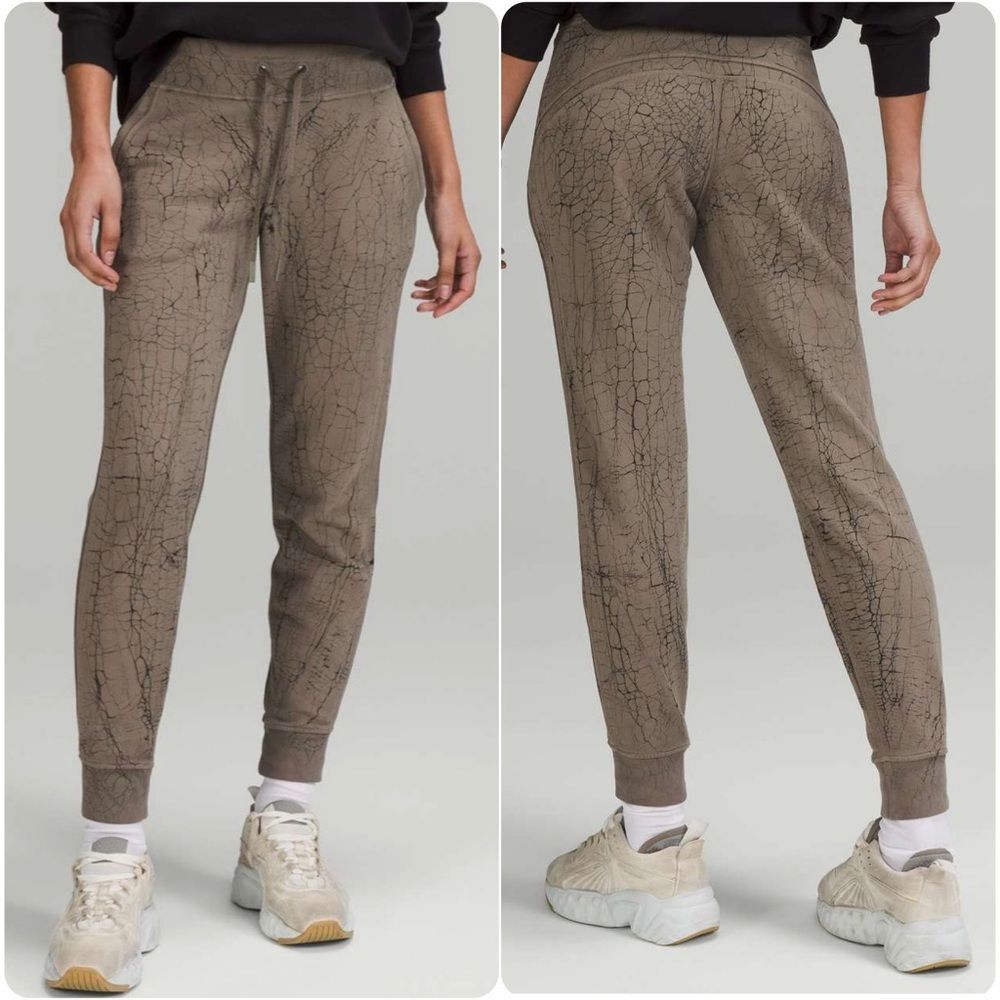 Lululemon Warm Down Jogger 7/8 Length |Thread Dye Rover Black | Size 0